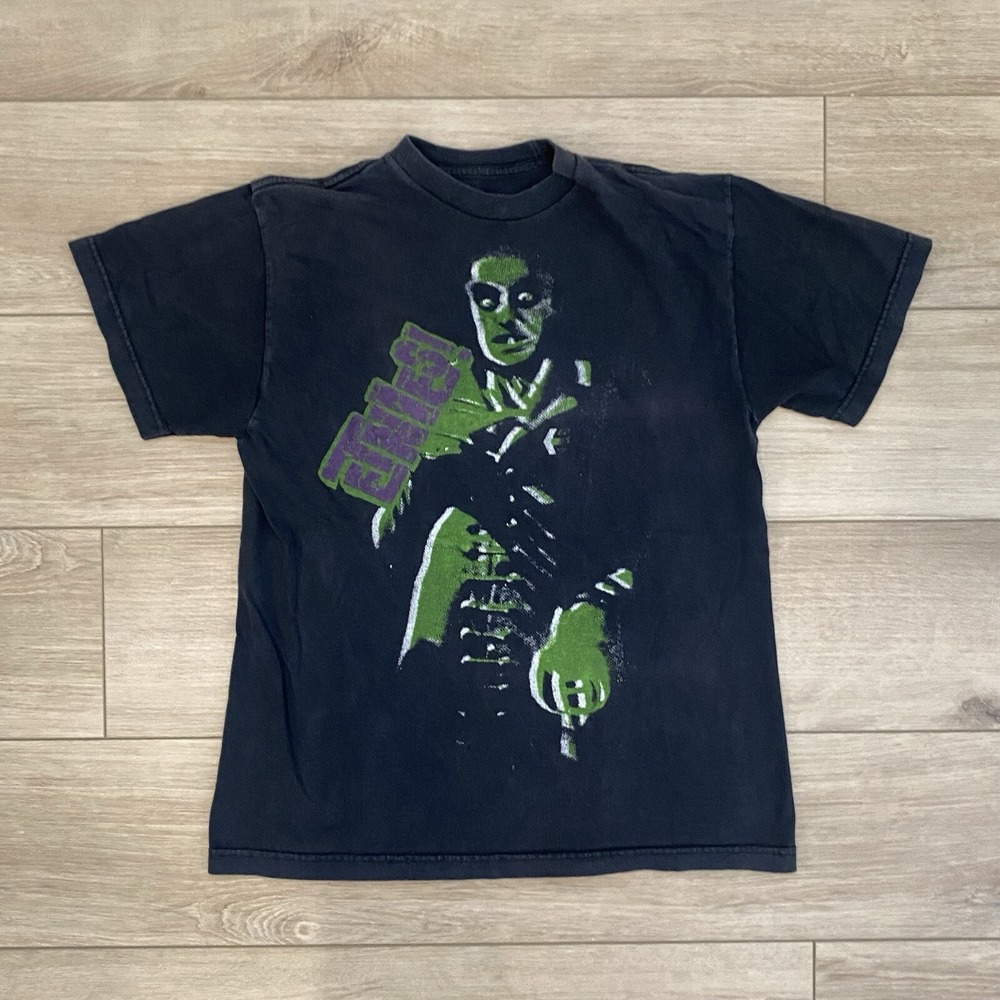 Rare Etnies Y2K Zombie Graphic Tee Adult Size XS-S Grunge Goth Skater 2000s VTG